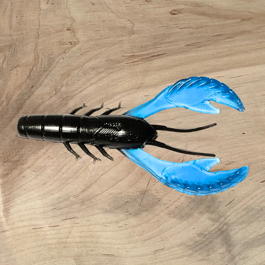 4” Ecto  Craw  Black Blue Floating Claws