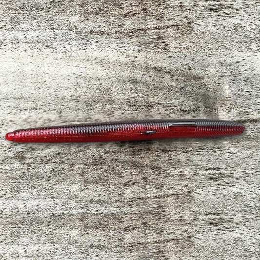 5" Cenko Worm O-Ring Center Red Shad (5 Pack)